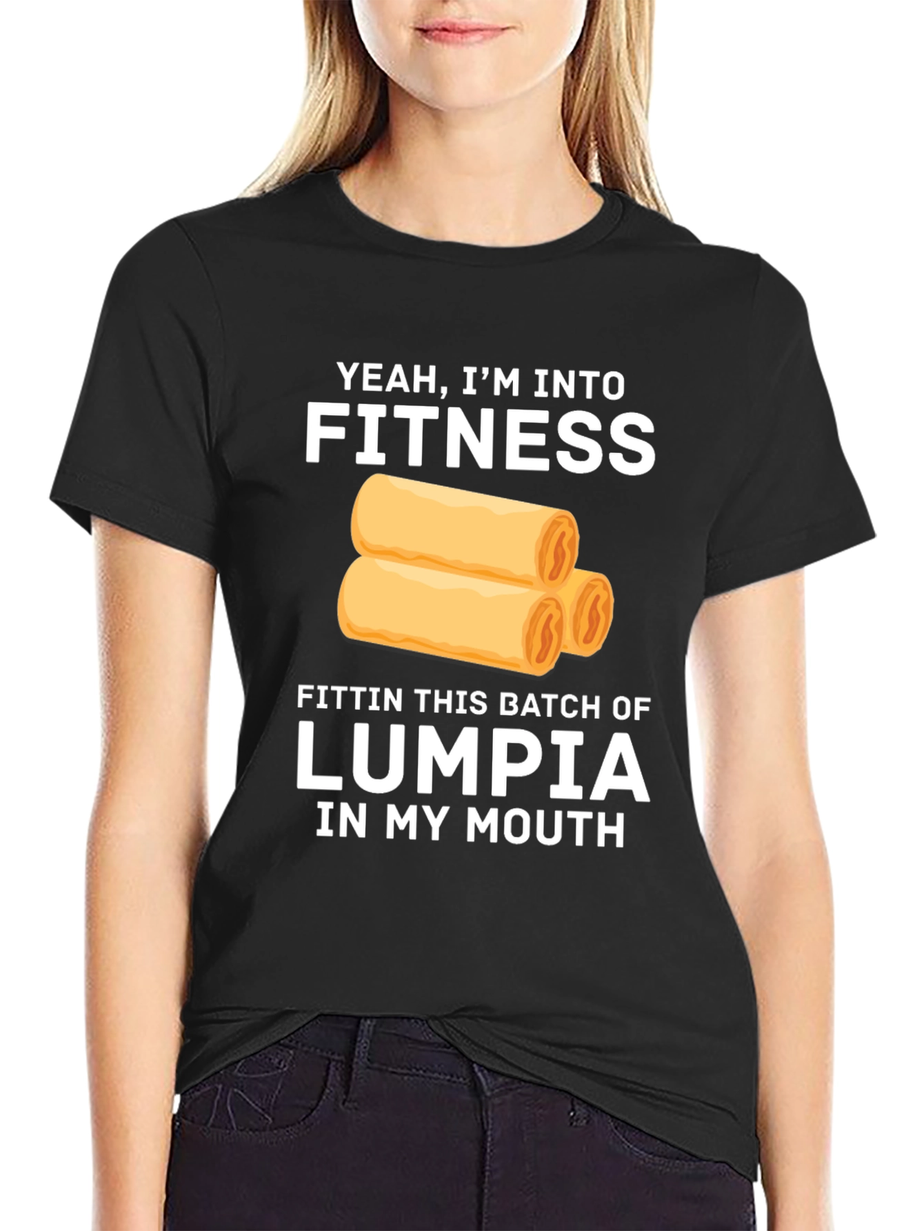 Fitness Lumpia T-Shirt - Funny Foodie Tee