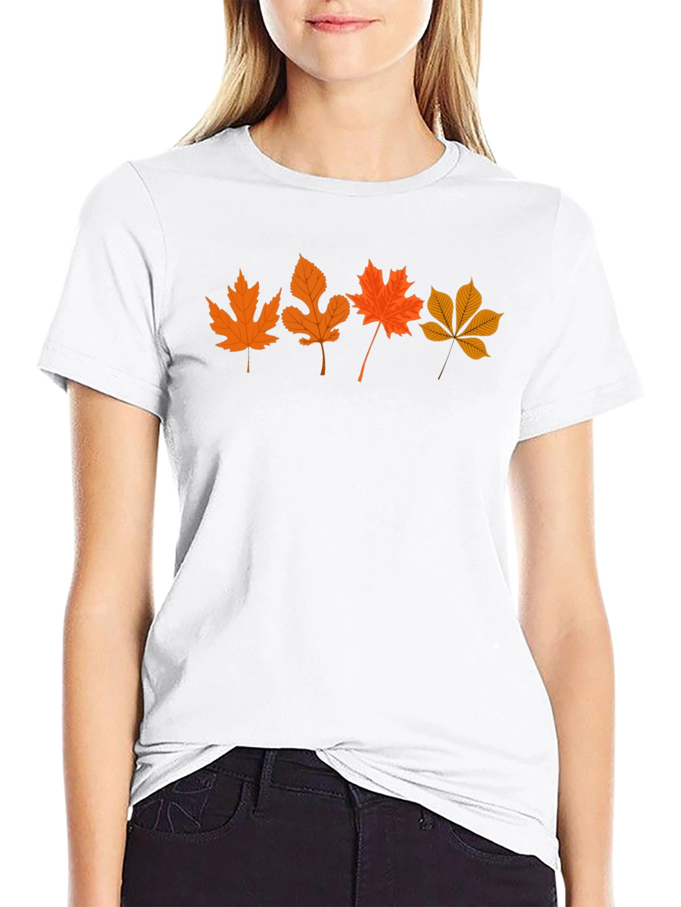 Autumn Leaves T-Shirt - Stylish Fall Design