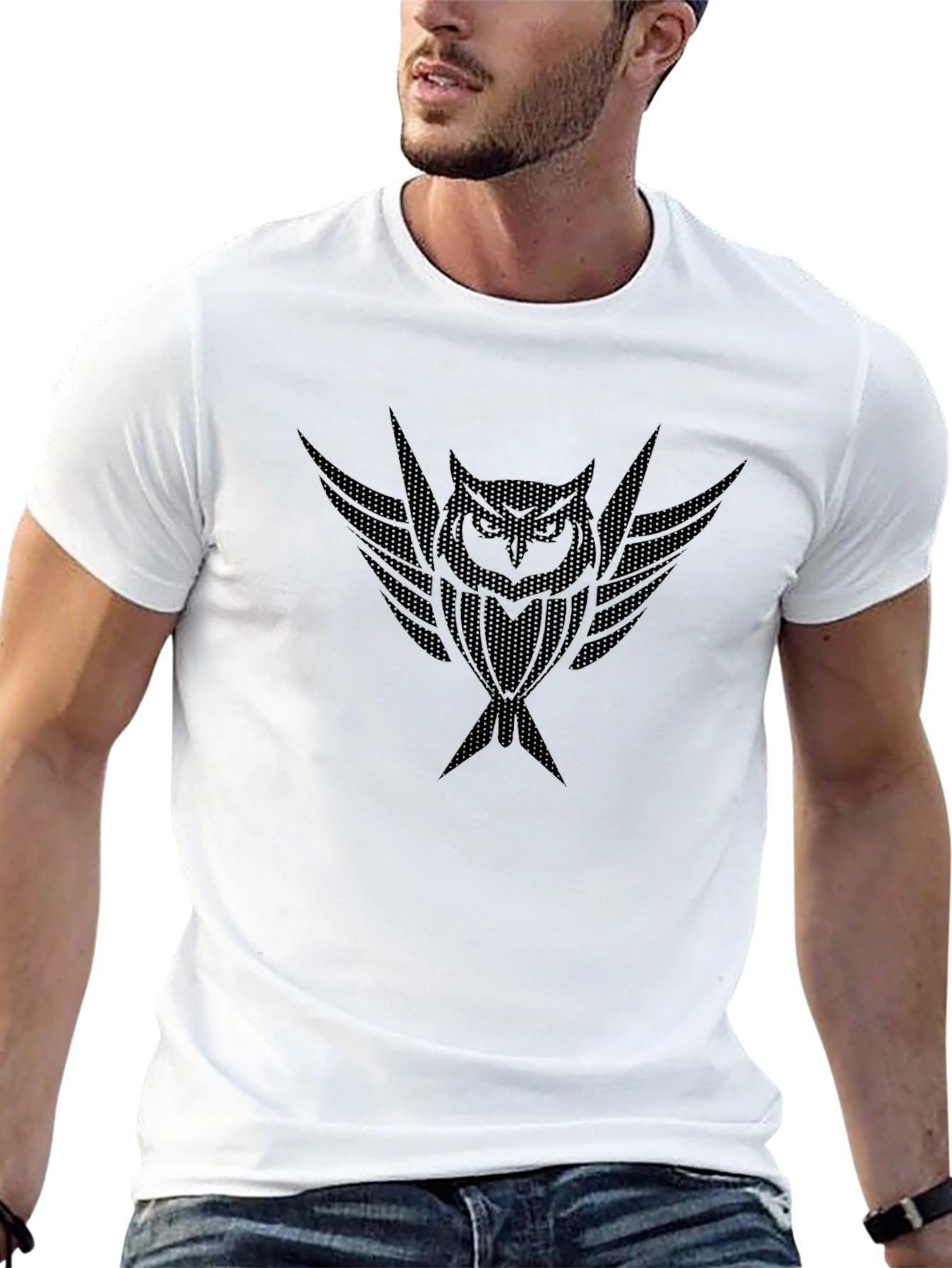 Black Owl Graphic T-Shirt