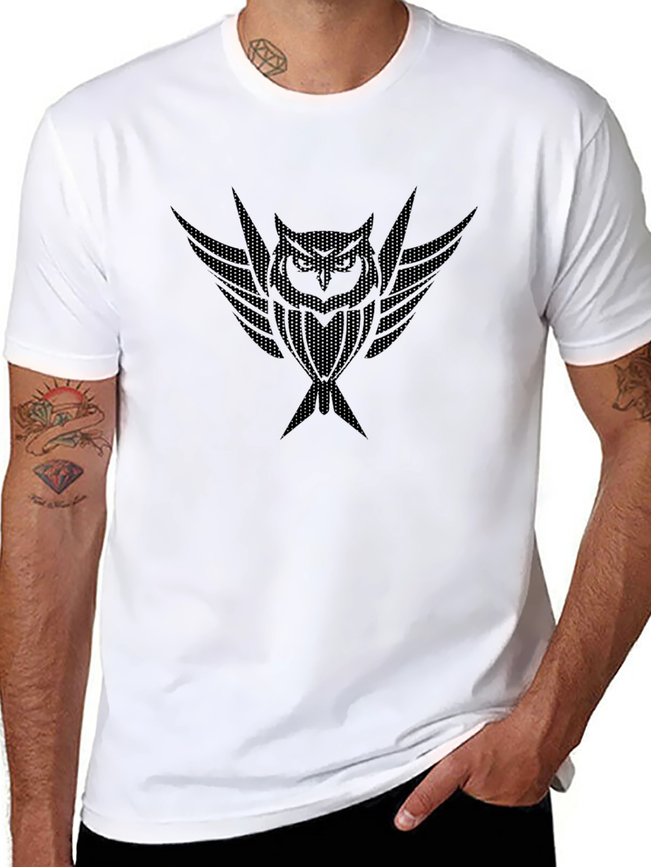 Black Owl Graphic T-Shirt