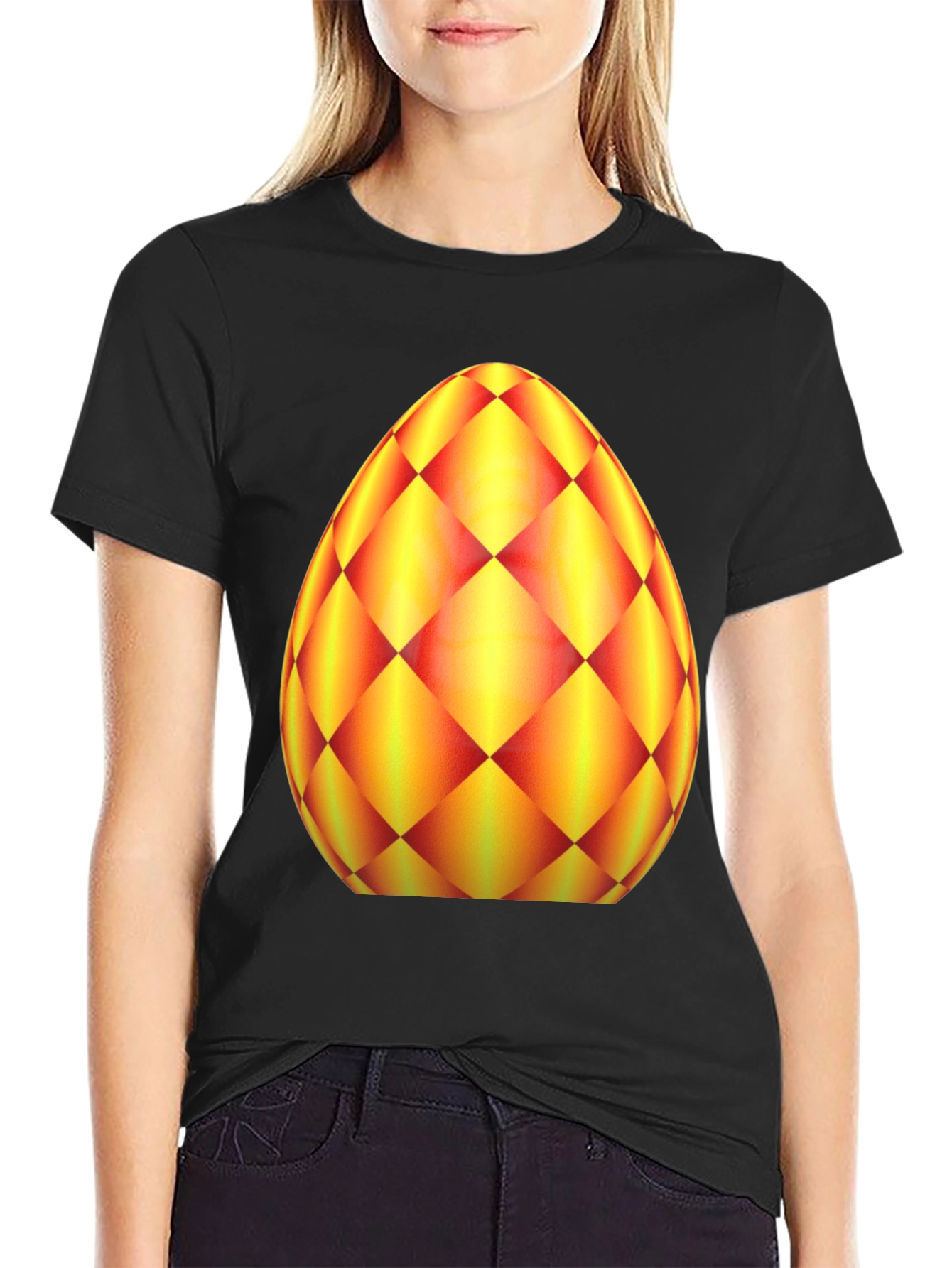 Easter Egg Graphic Tee - Cheerful Holiday Style
