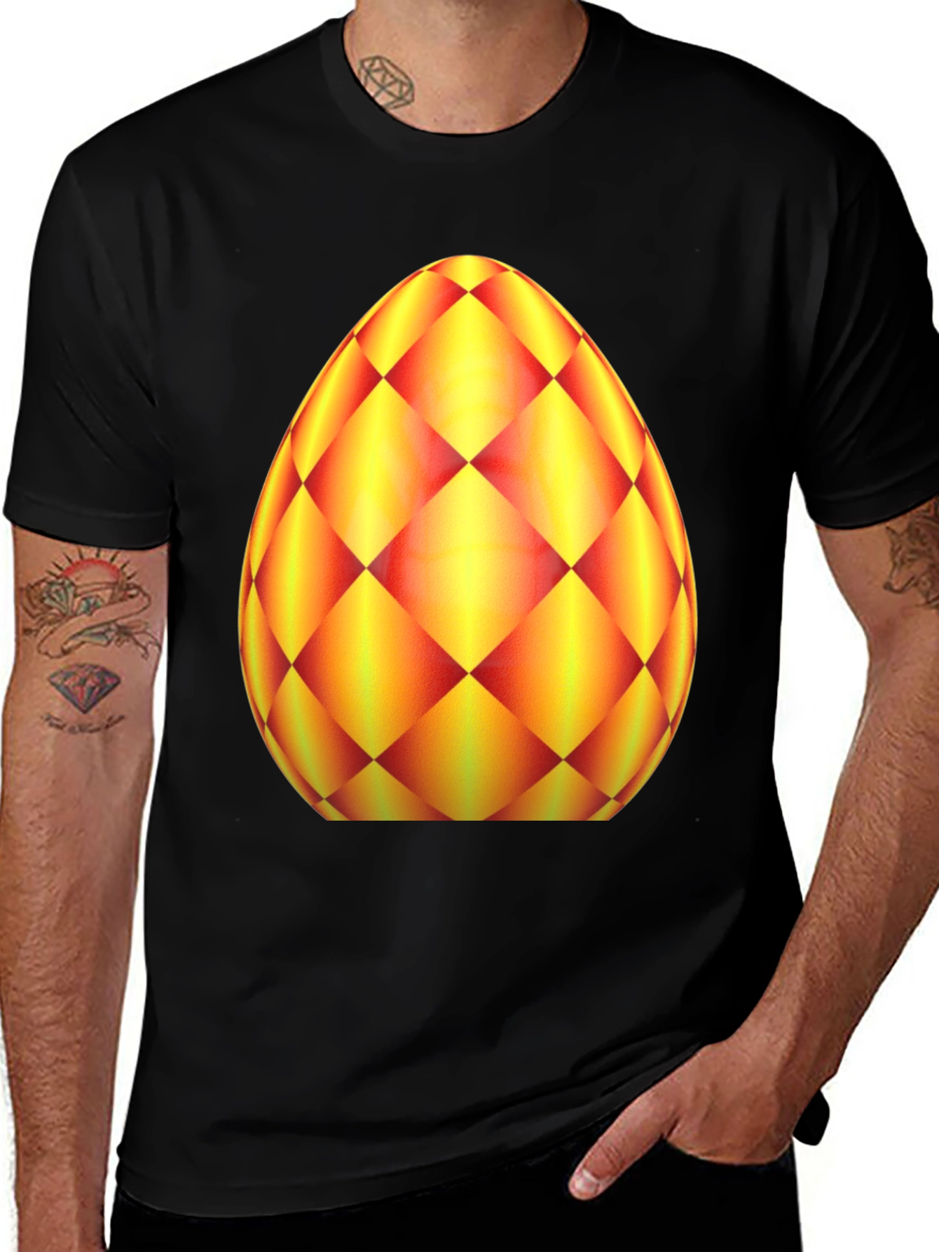 Easter Egg Graphic Tee - Cheerful Holiday Style