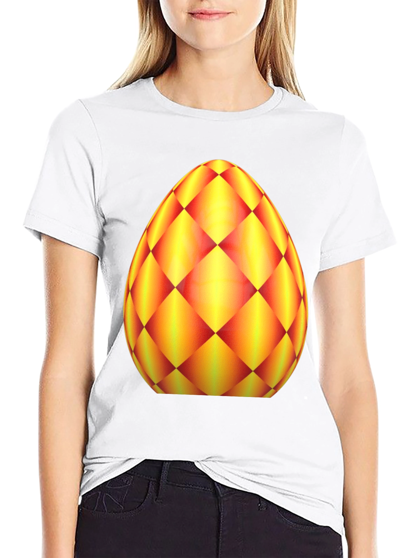 Easter Egg Graphic Tee - Cheerful Holiday Style