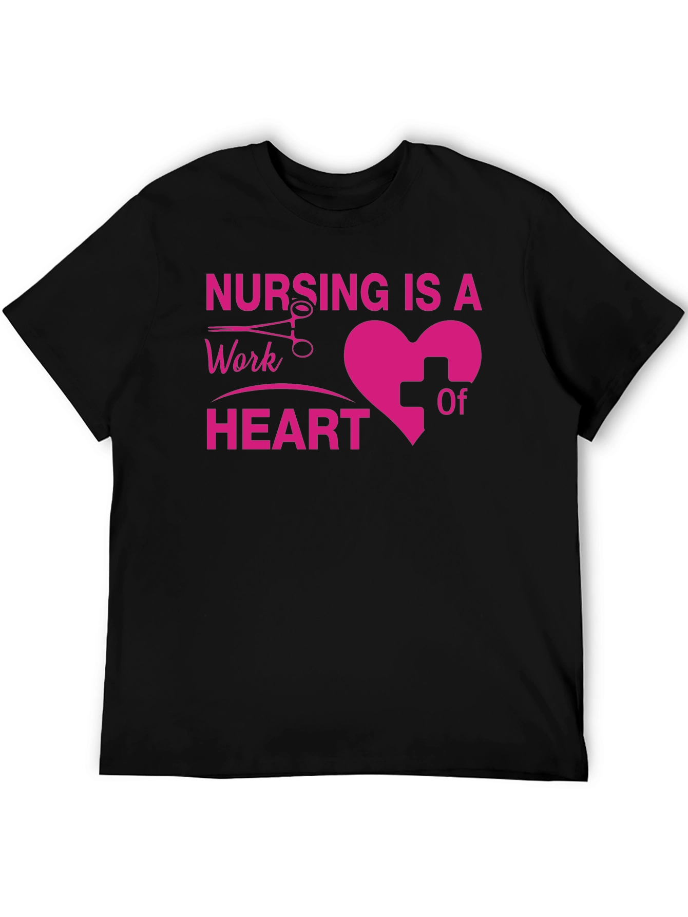 Nursing Is A Work Of Heart T-Shirt
