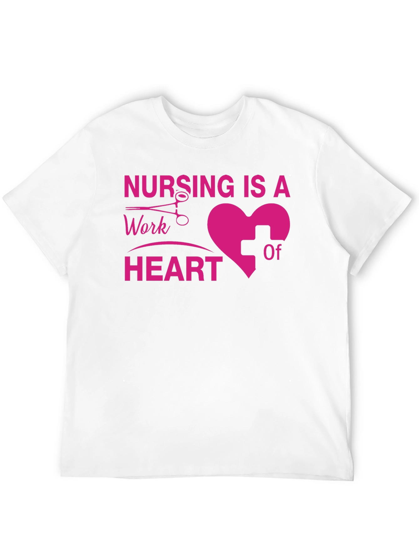 Nursing Is A Work Of Heart T-Shirt