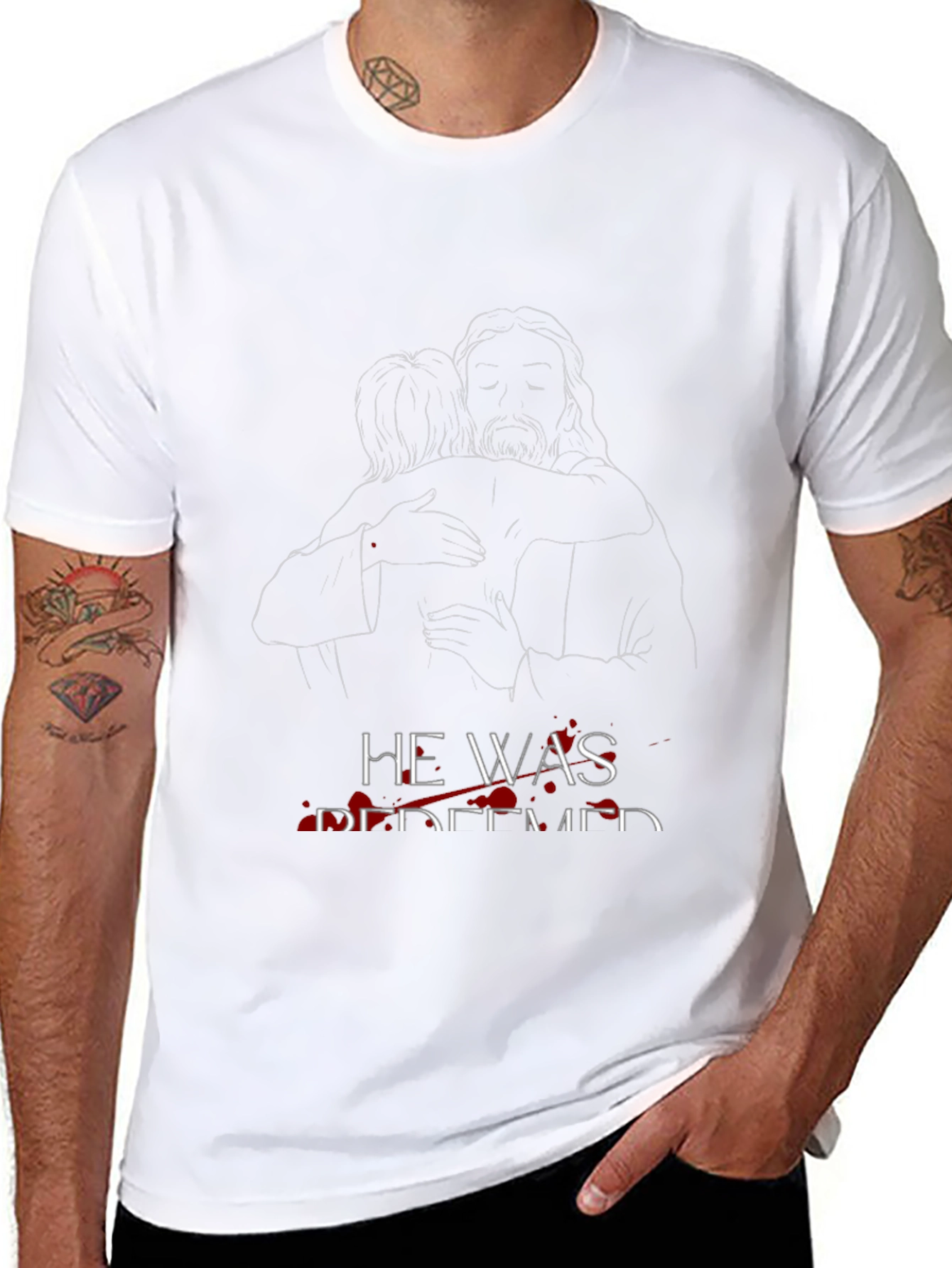 He Was Redeemed Graphic Tee