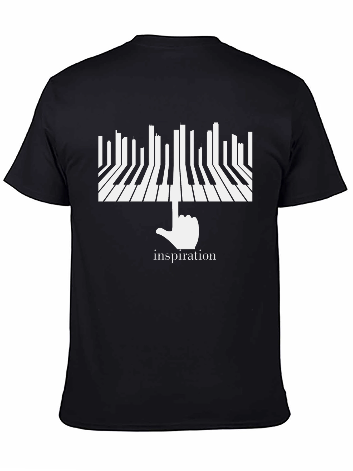 Inspiration Piano Keys T-Shirt - Black
