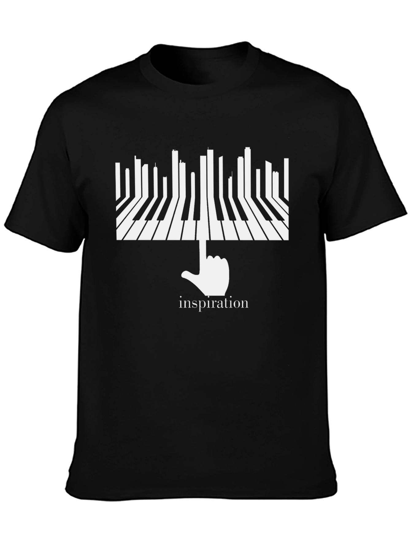 Inspiration Piano Keys T-Shirt - Black