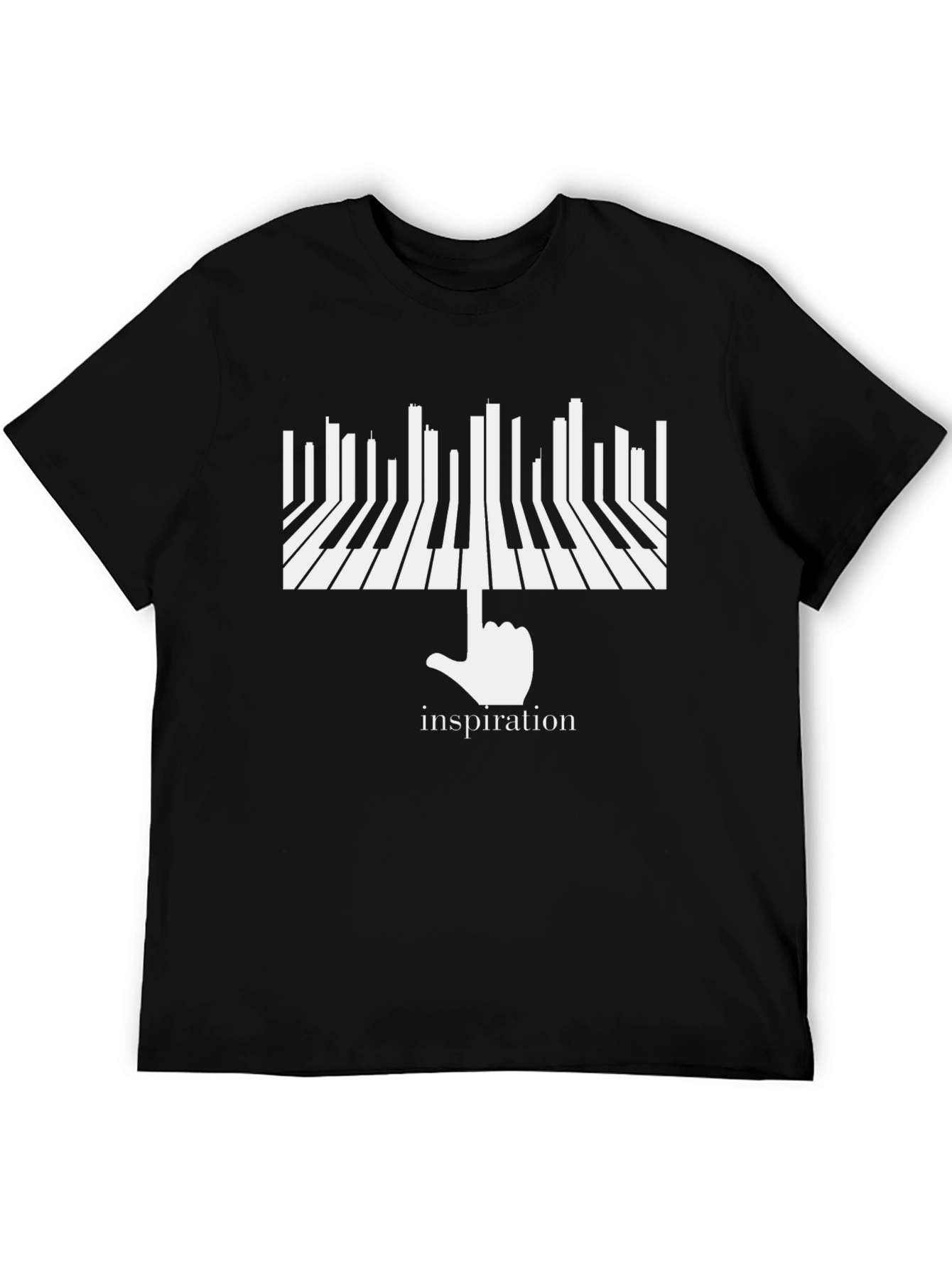 Inspiration Piano Keys T-Shirt - Black
