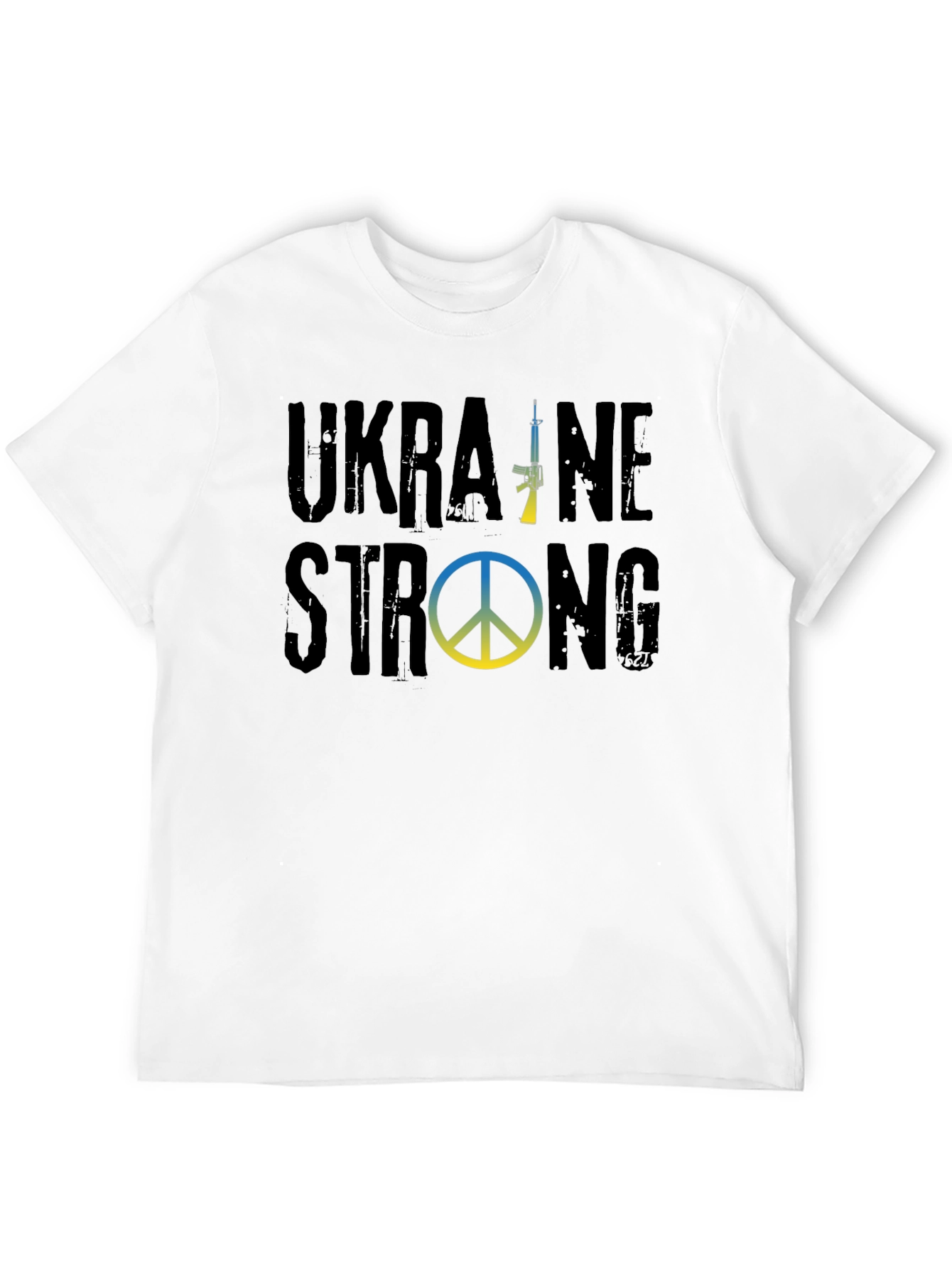 Ukraine Strong Graphic T-Shirt - Black