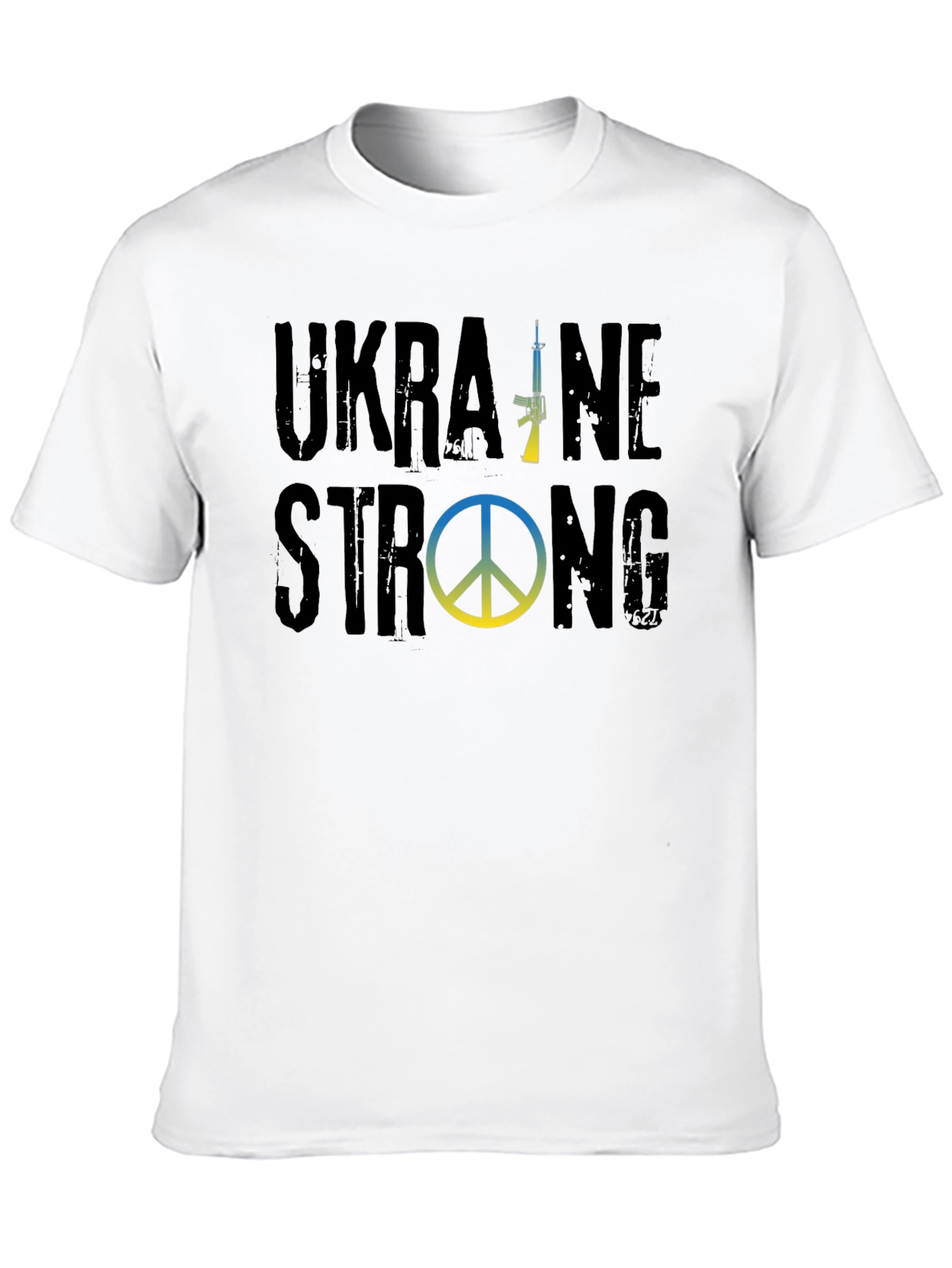 Ukraine Strong Graphic T-Shirt - Black