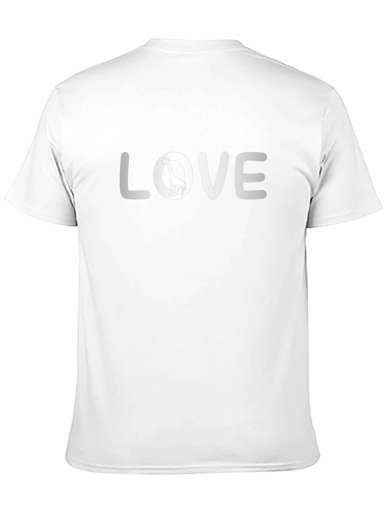 LOVE Giraffe Graphic T-Shirt - Trendy Animal Lover Tee