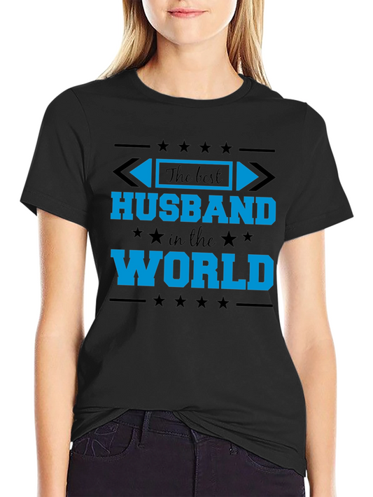 Best Husband in the World Black T-Shirt