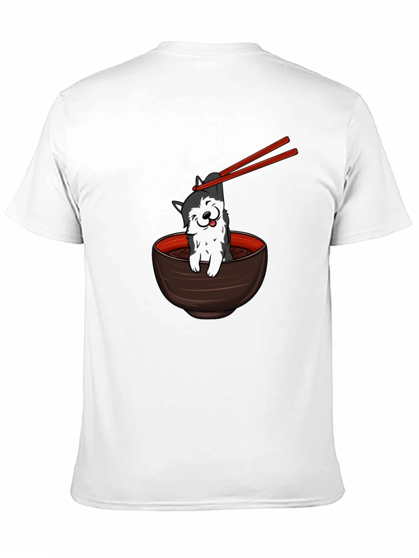 Husky Ramen Bowl Black T-Shirt