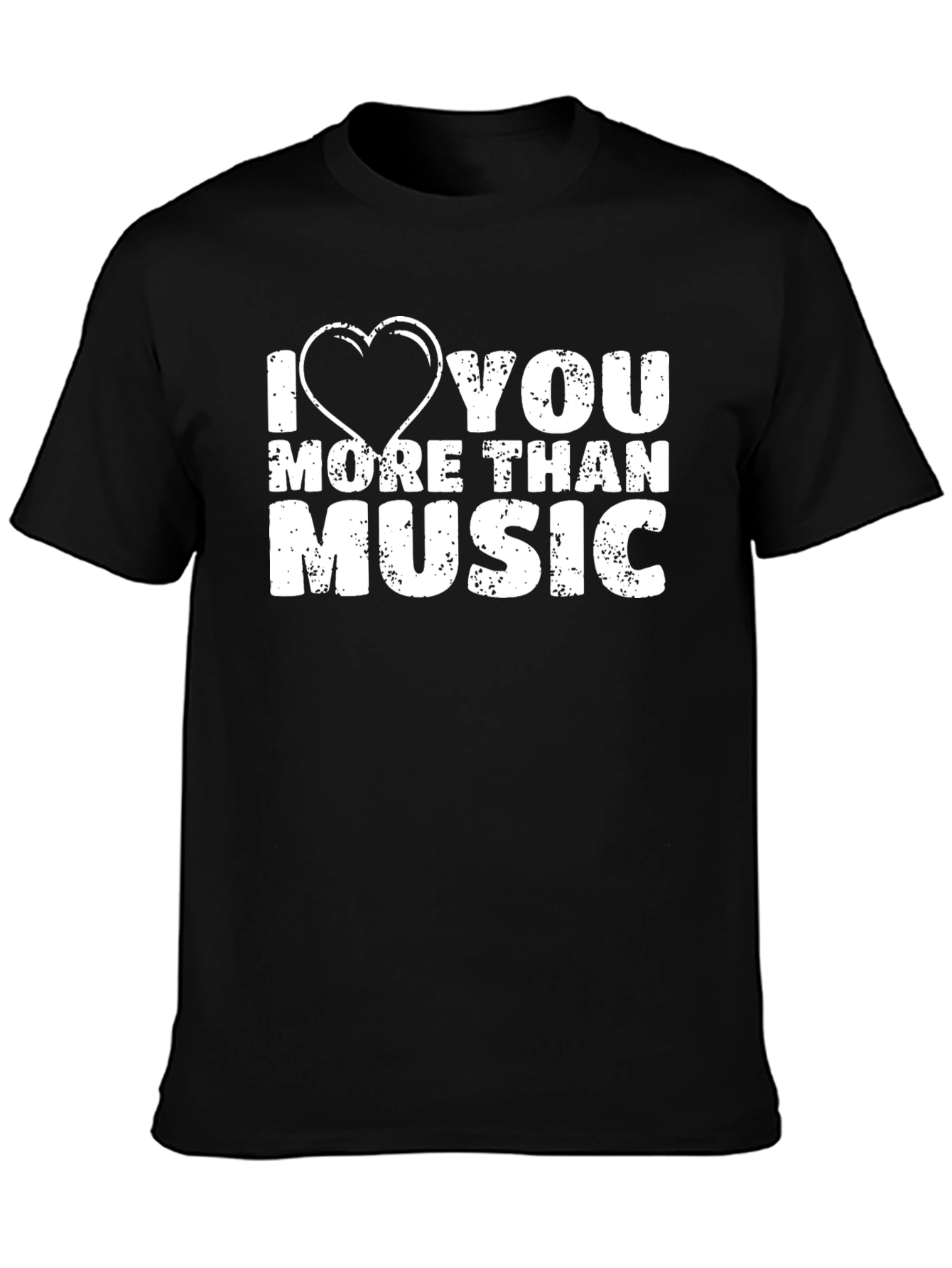 I Heart You More Than Music Graphic Tee