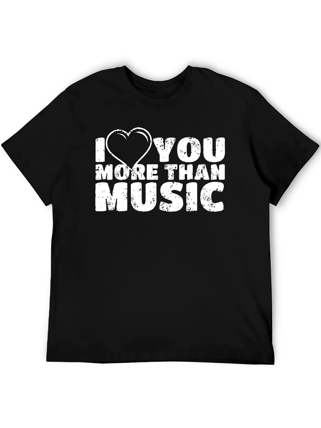 I Heart You More Than Music Graphic Tee
