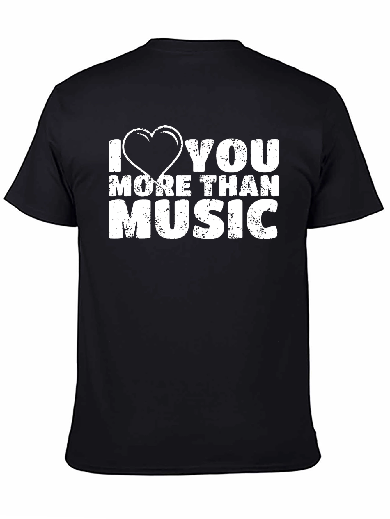 I Heart You More Than Music Graphic Tee