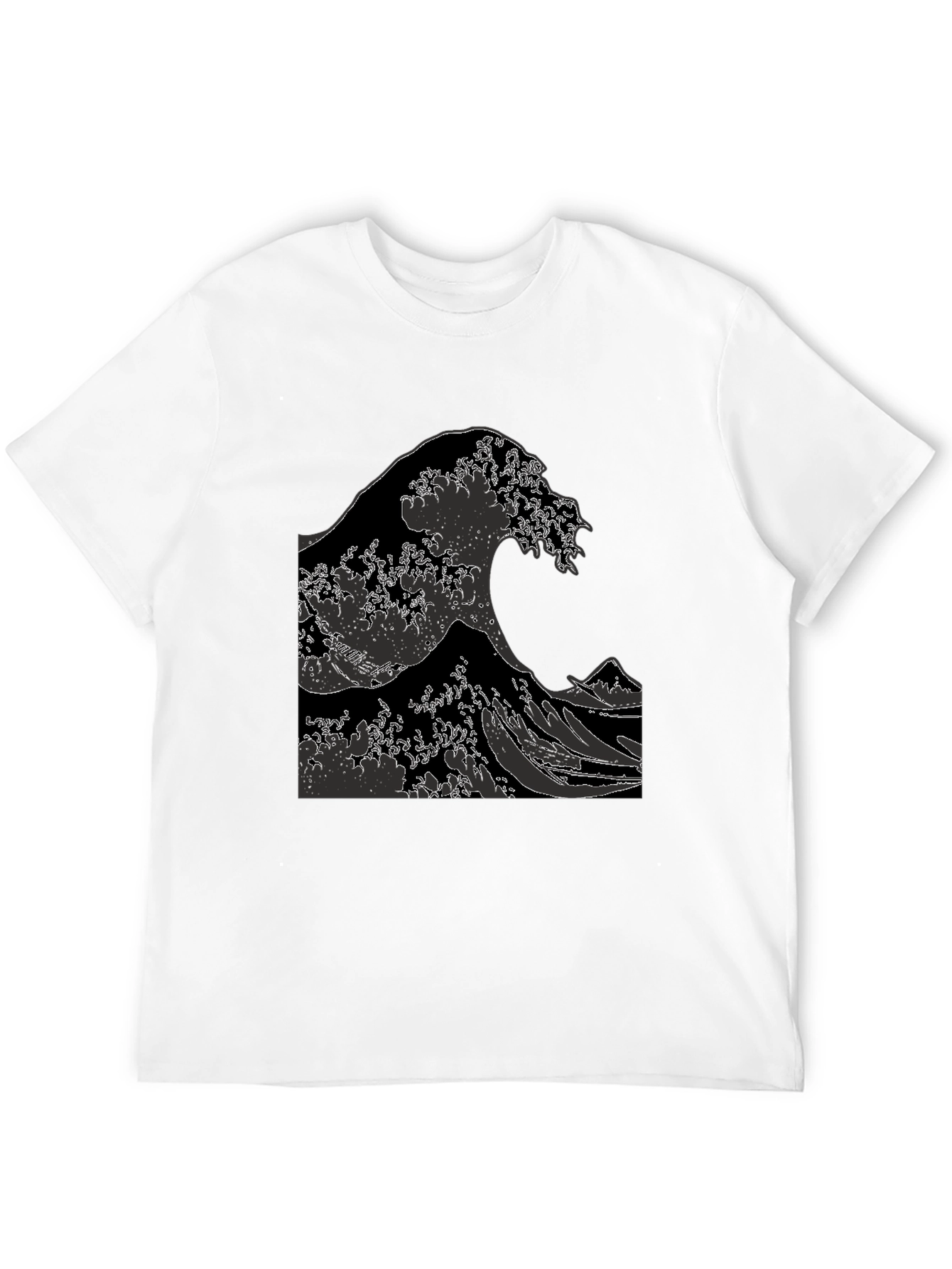 The Great Wave Graphic Tee - Black