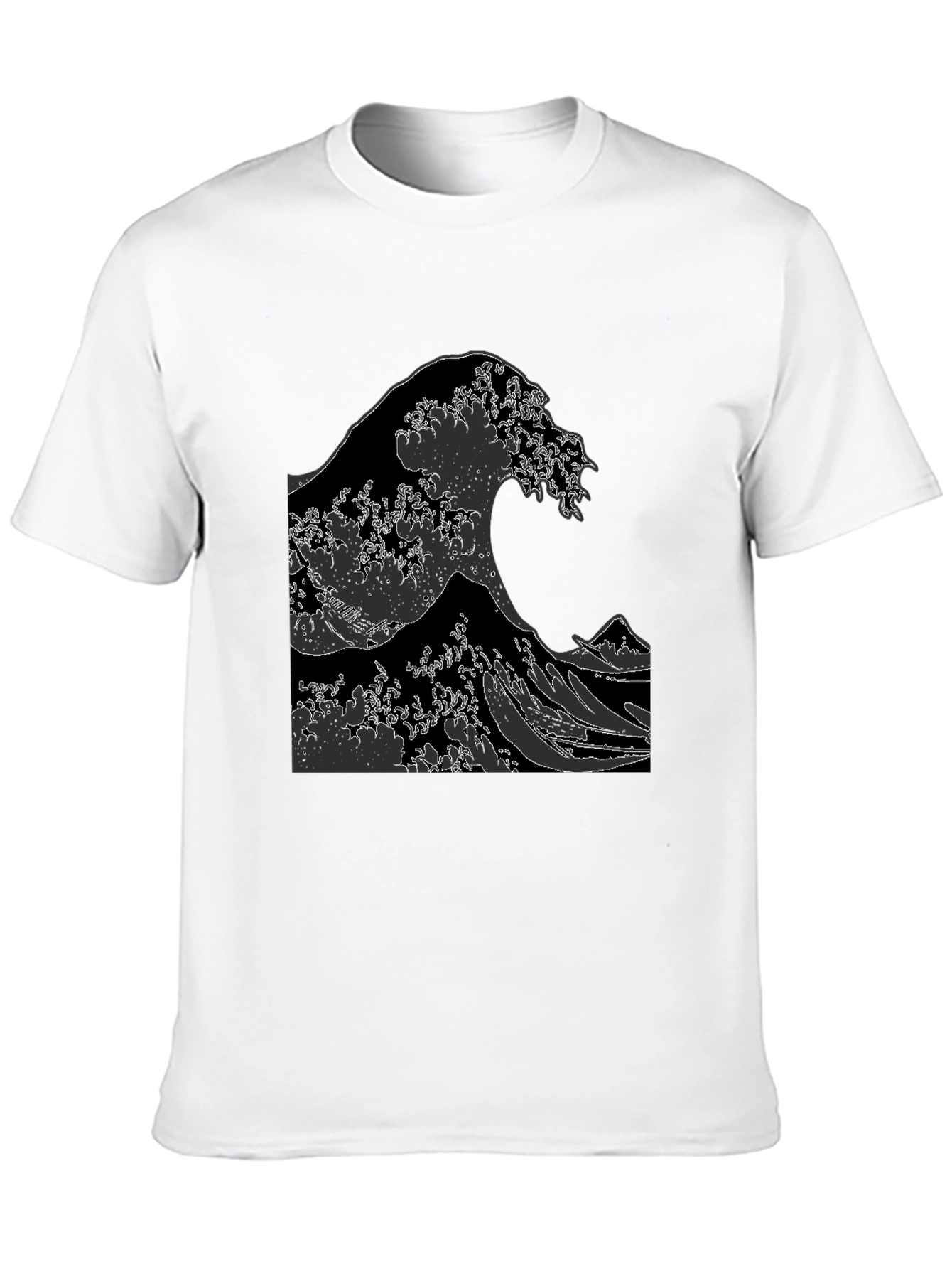 The Great Wave Graphic Tee - Black