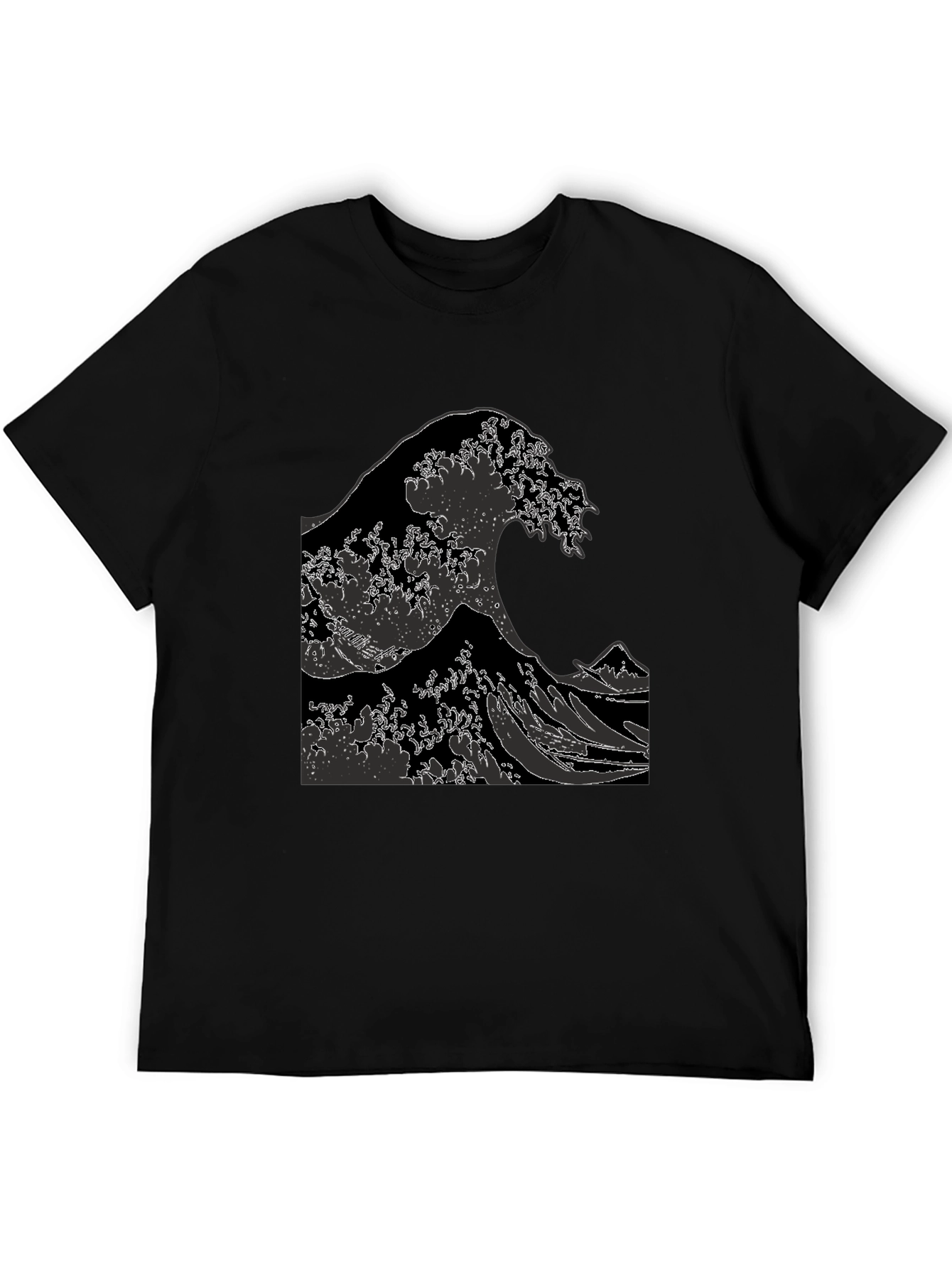 The Great Wave Graphic Tee - Black