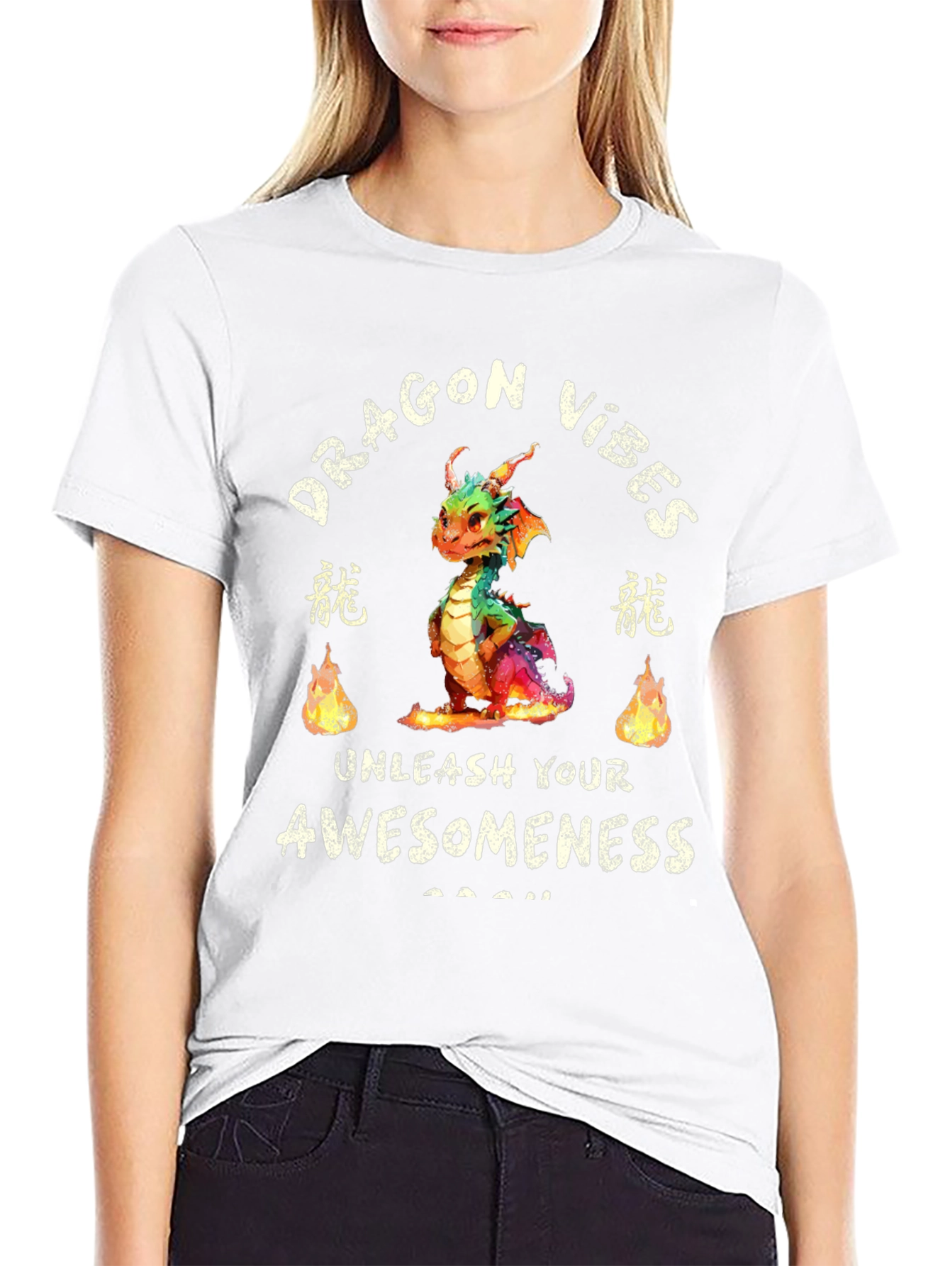 Dragon Vibes Unleash Awesomeness T-Shirt