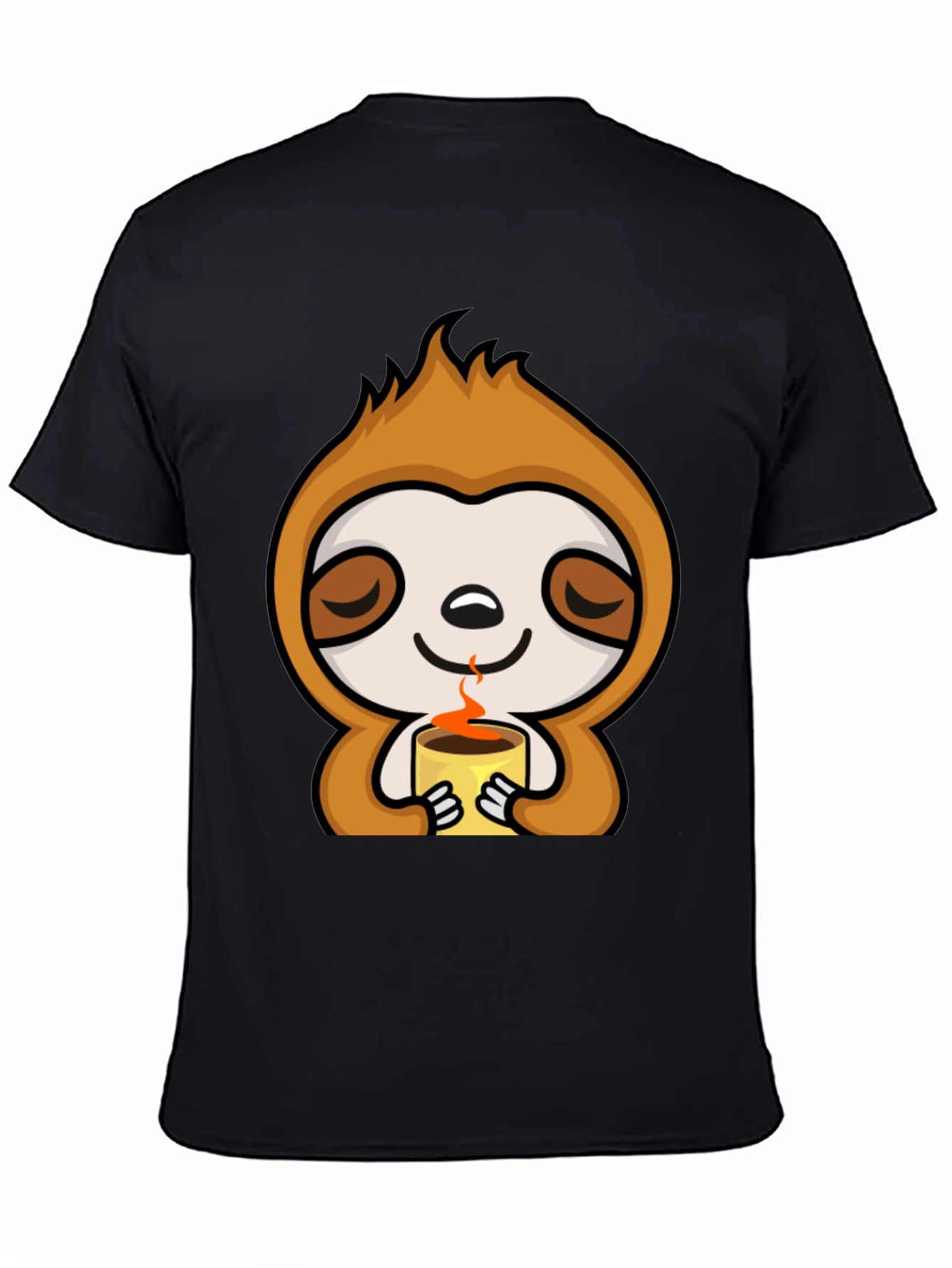 Sloth Coffee T-Shirt - Lazy Days Comfort
