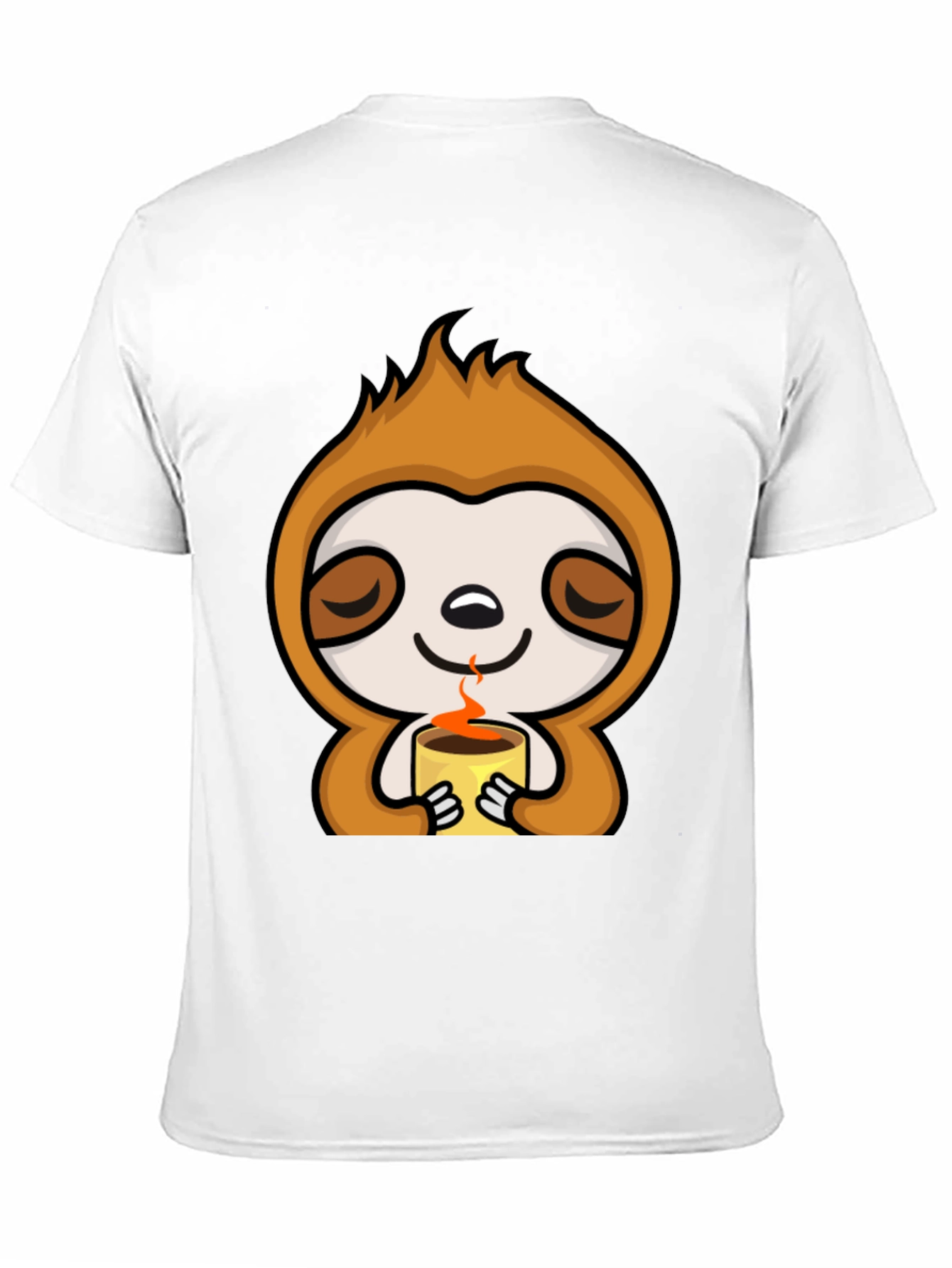 Sloth Coffee T-Shirt - Lazy Days Comfort