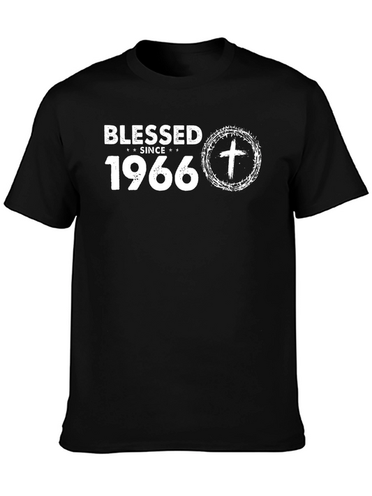 Blessed Since 1966 Graphic Tee - Black