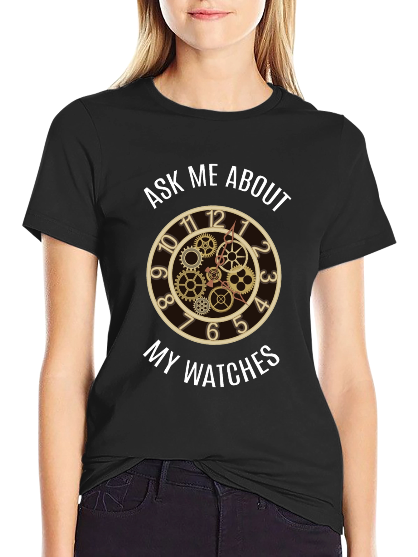 Ask Me About My Watches - Steampunk Clock T-Shirt