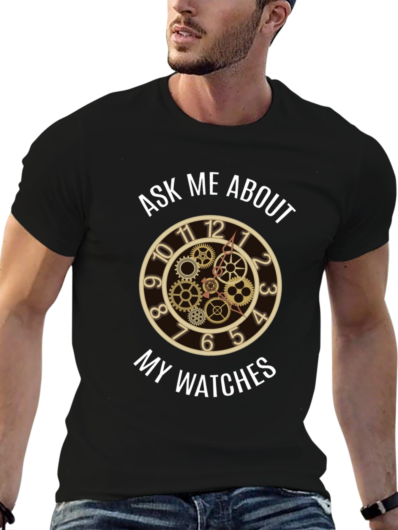Ask Me About My Watches - Steampunk Clock T-Shirt