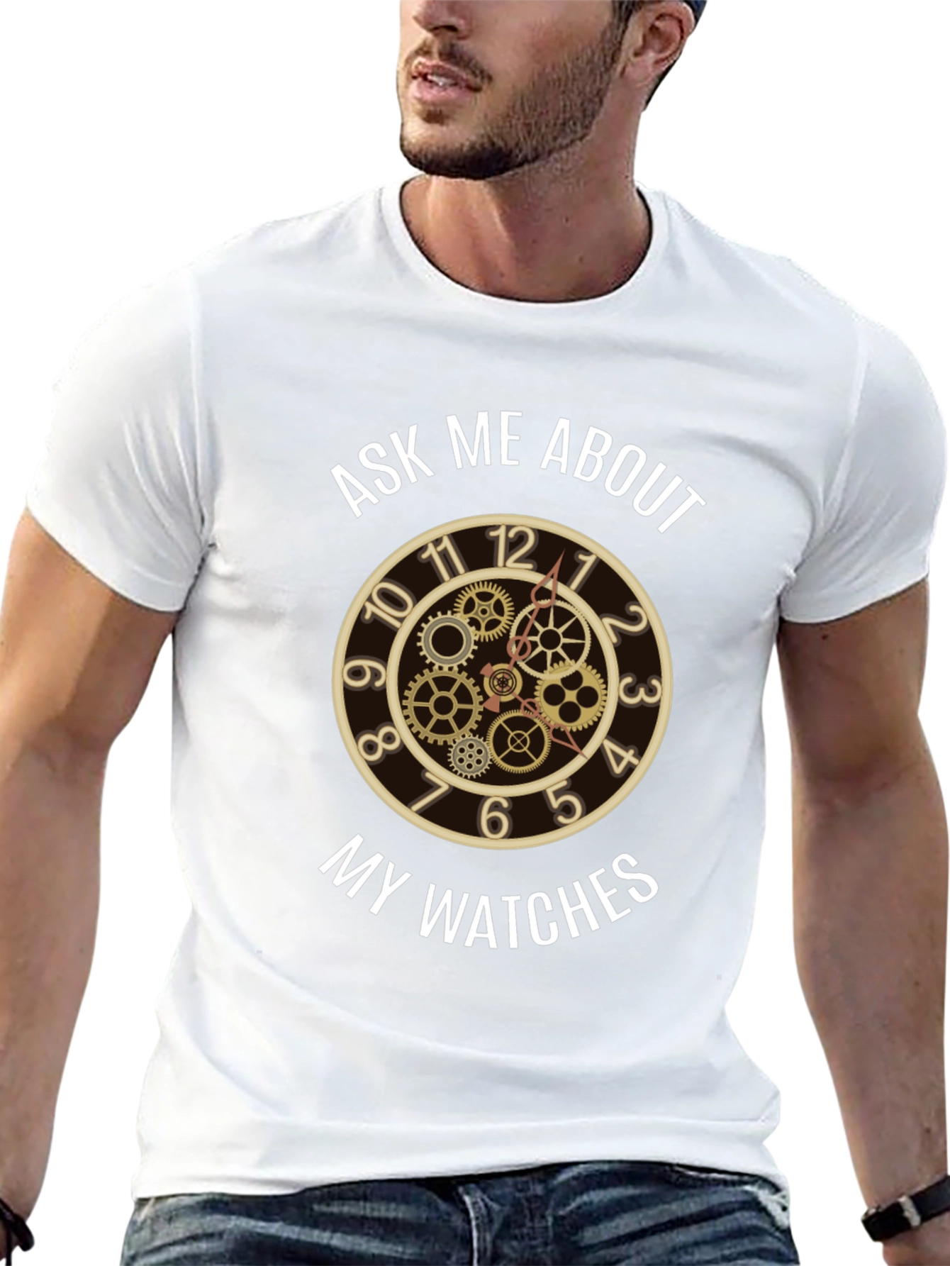 Ask Me About My Watches - Steampunk Clock T-Shirt