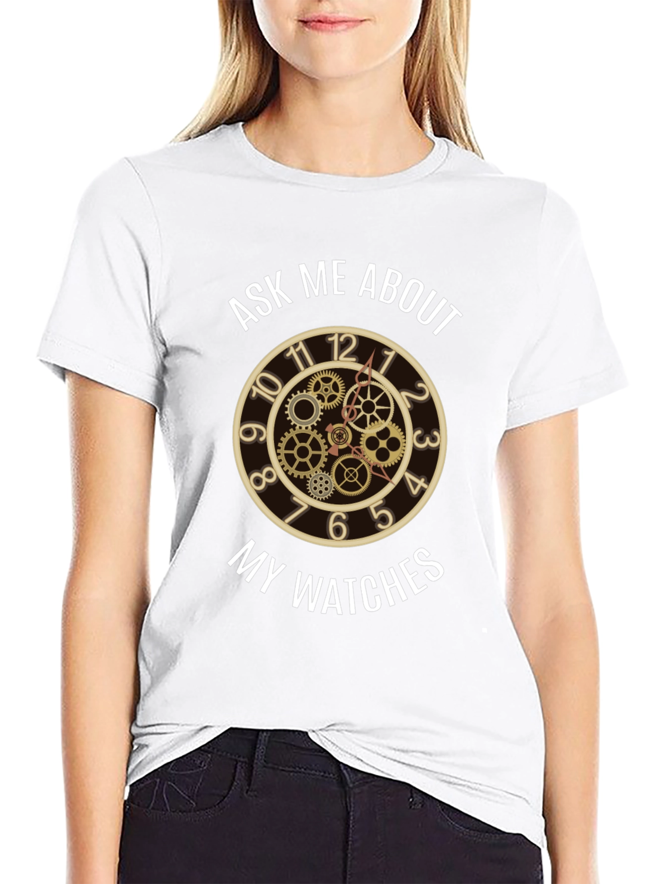 Ask Me About My Watches - Steampunk Clock T-Shirt