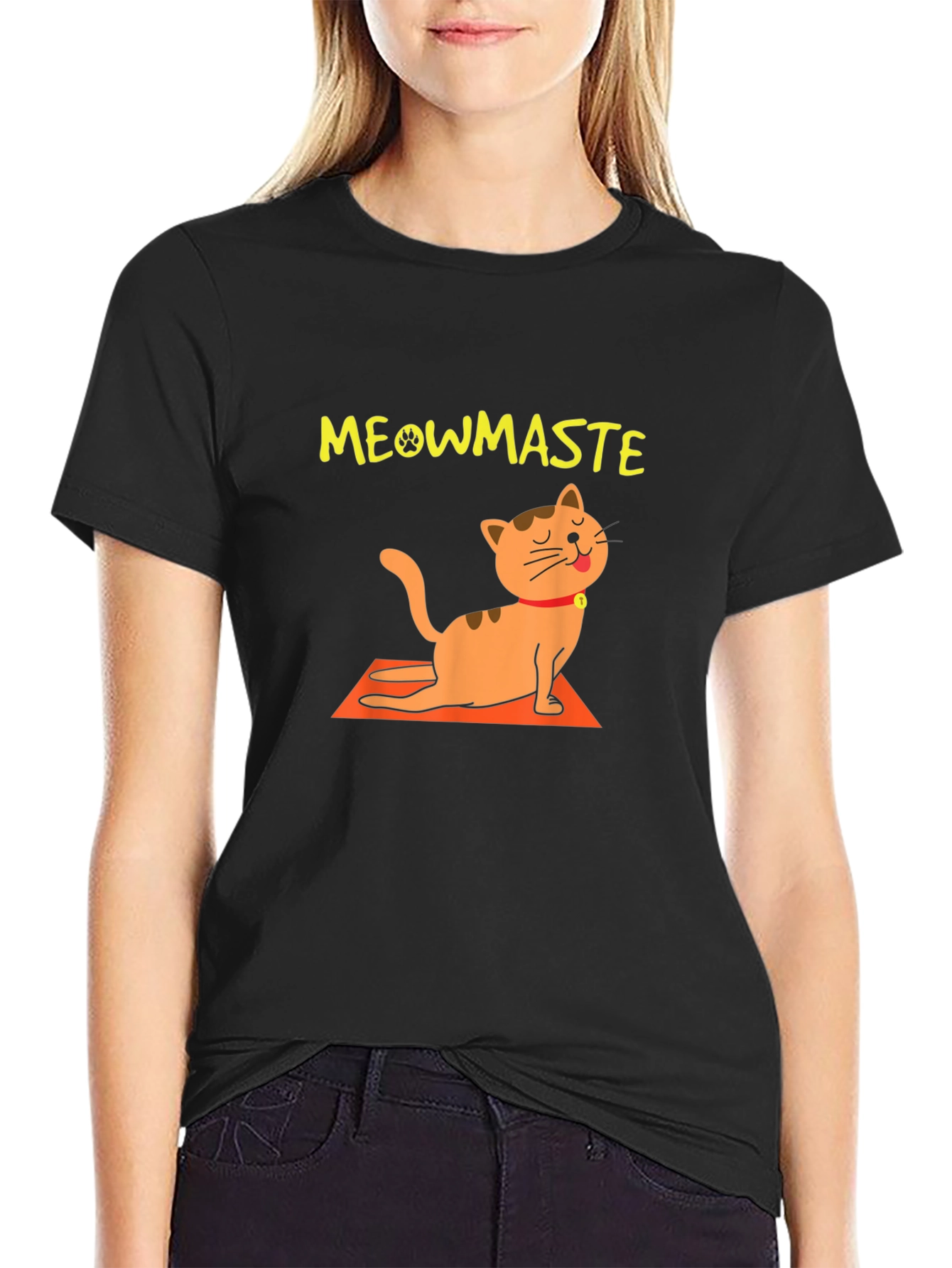 Meowmaste Yoga Cat T-Shirt