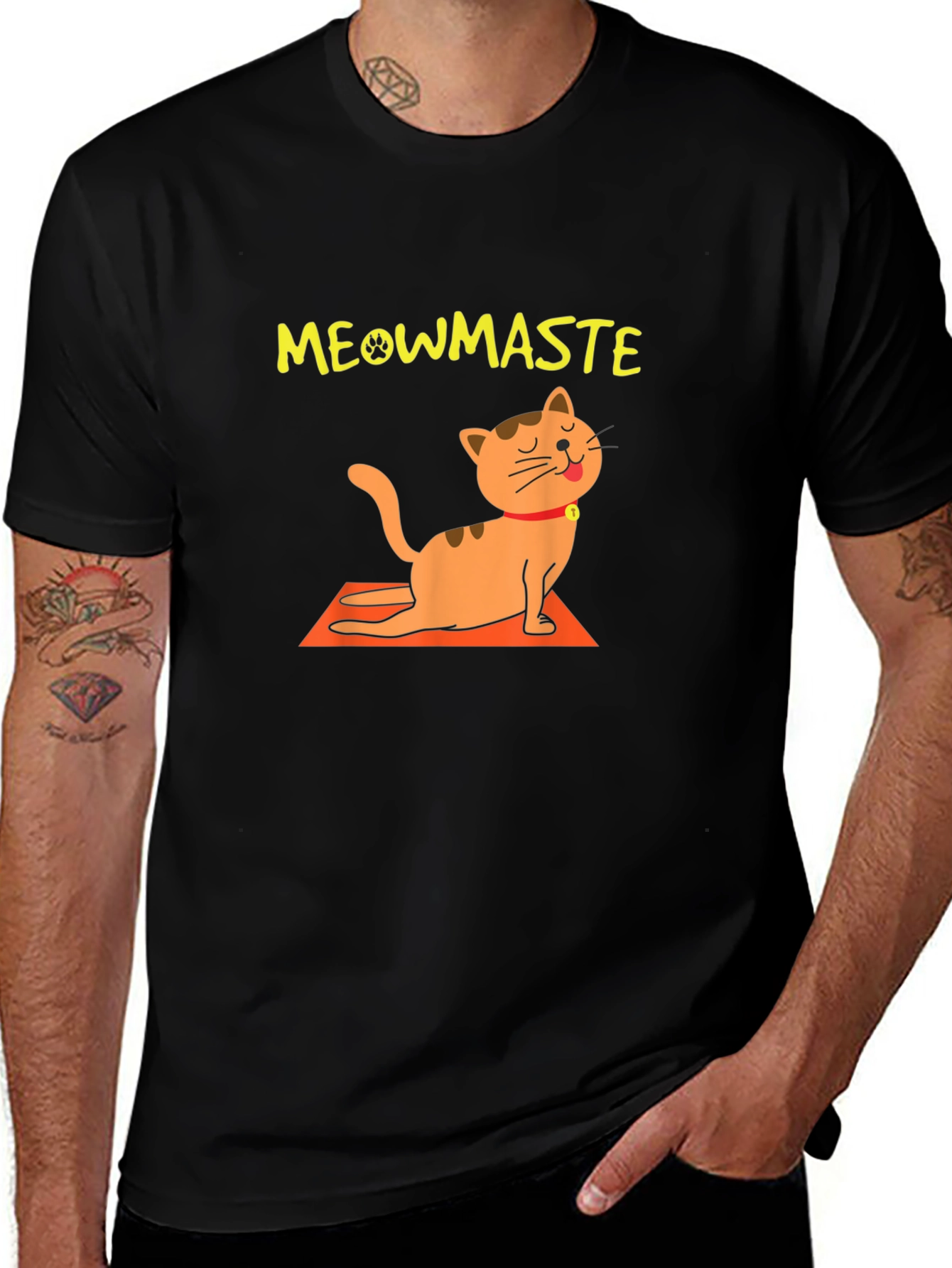 Meowmaste Yoga Cat T-Shirt