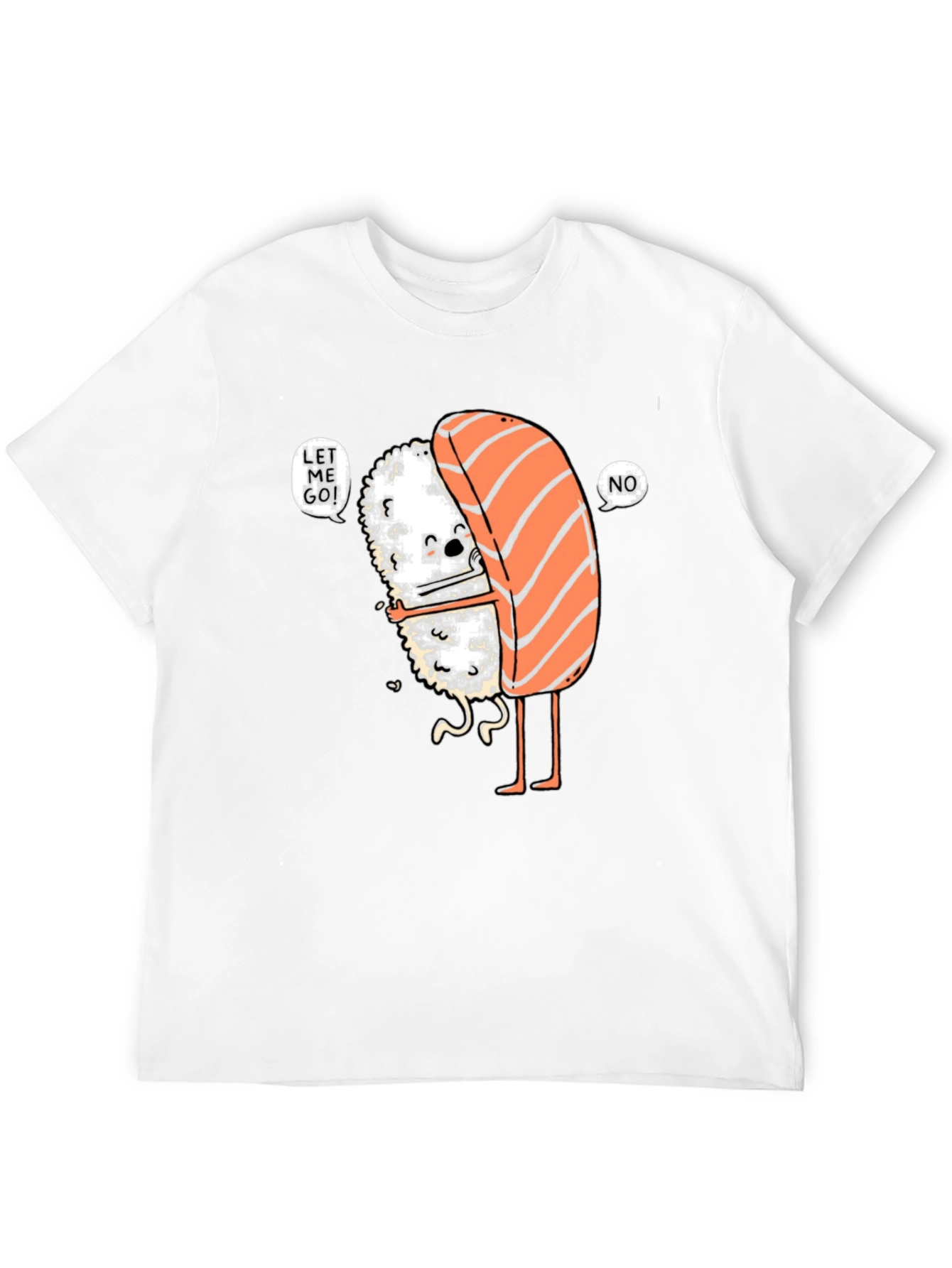 Sushi Hug Graphic Tee - Funny Food Lover Shirt
