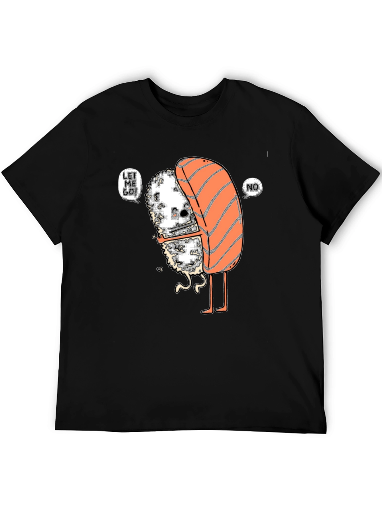Sushi Hug Graphic Tee - Funny Food Lover Shirt
