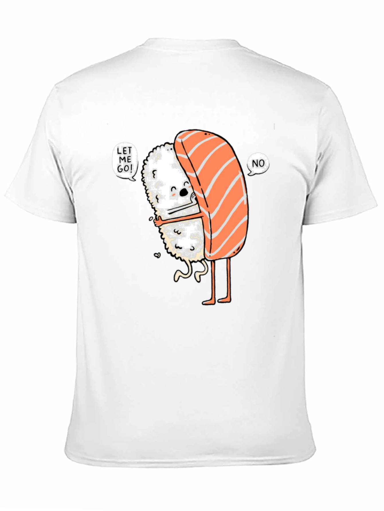 Sushi Hug Graphic Tee - Funny Food Lover Shirt
