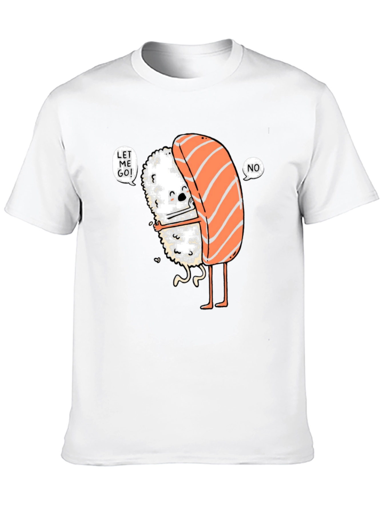 Sushi Hug Graphic Tee - Funny Food Lover Shirt