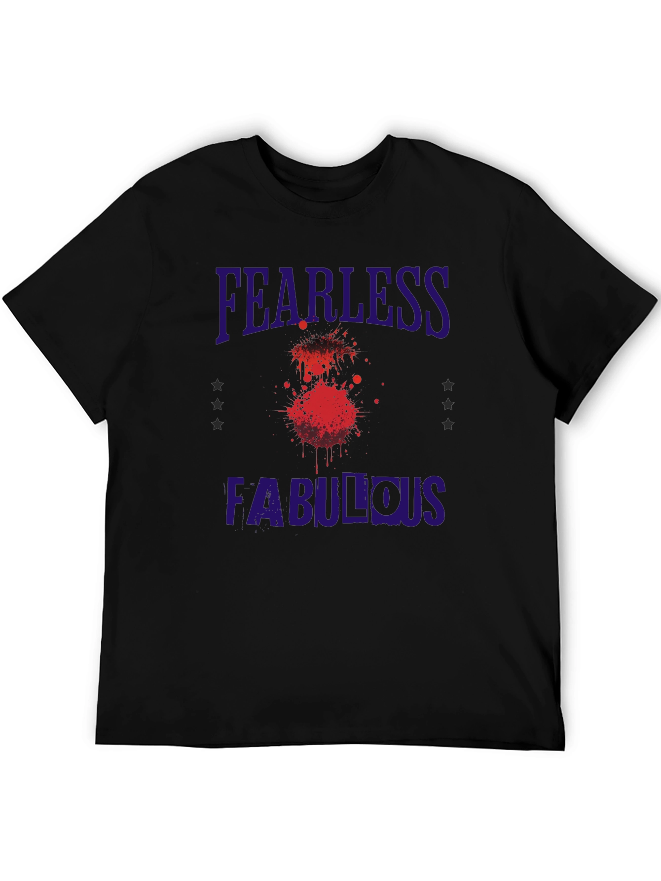 Fearless & Fabulous Black Graphic Tee