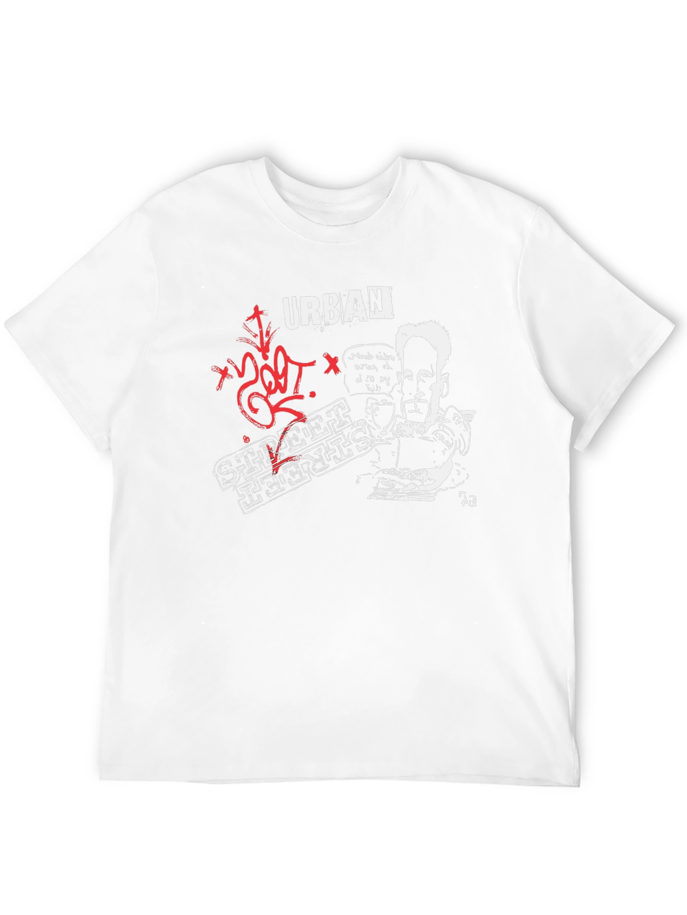 Urban Street Prints Black Graphic T-Shirt