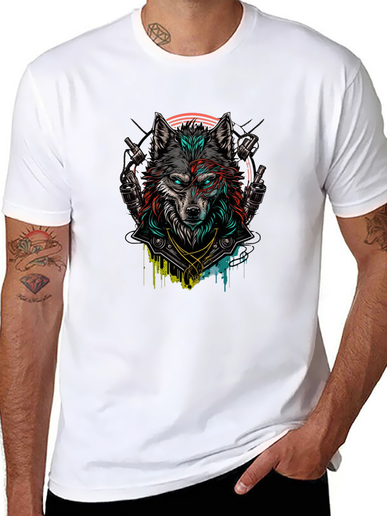 Wolf Graphic Black T-Shirt