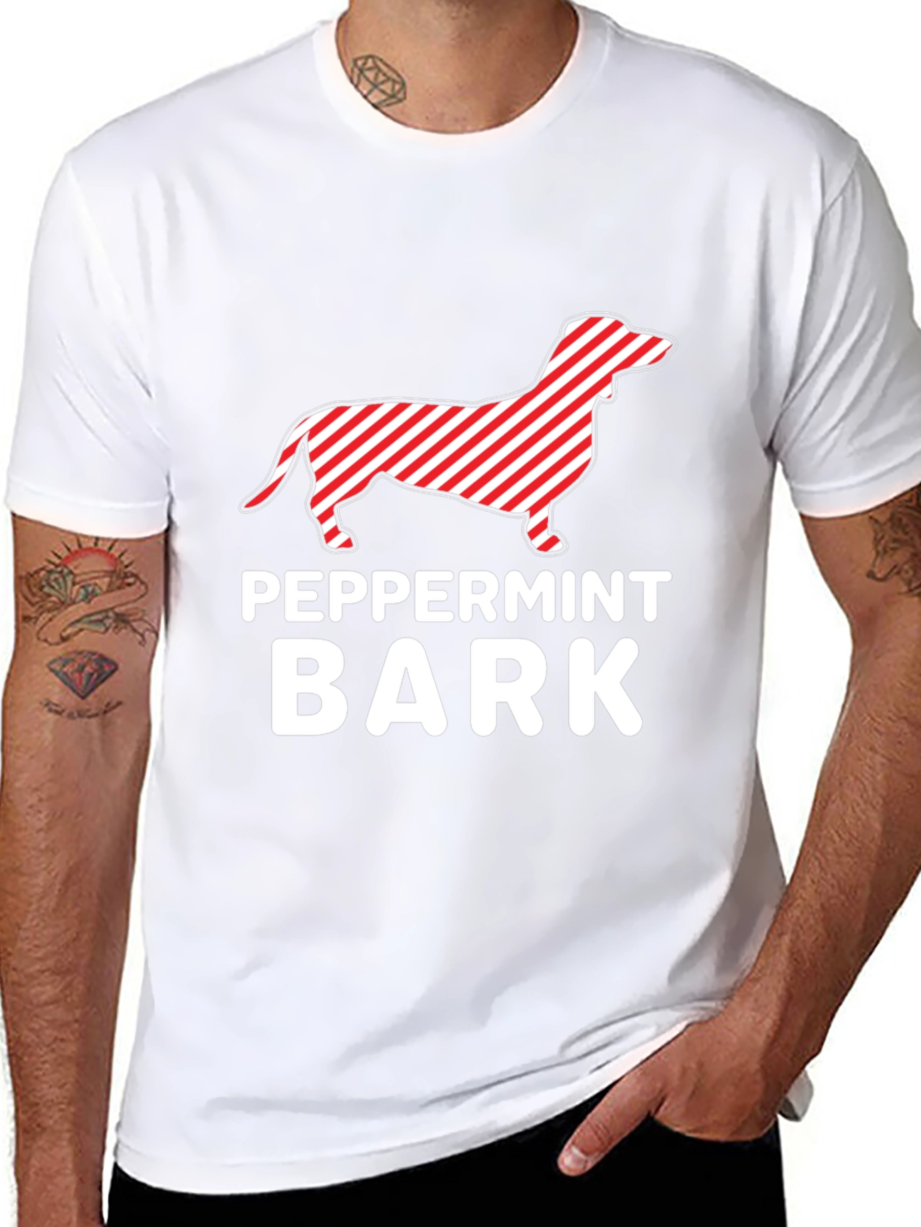 Peppermint Bark Dachshund T-Shirt