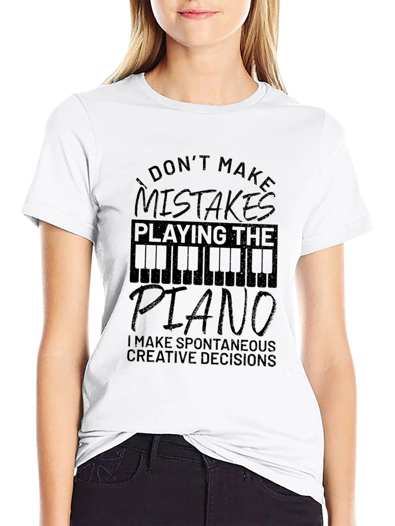 Piano Player T-Shirt - I Dont Make Mistakes