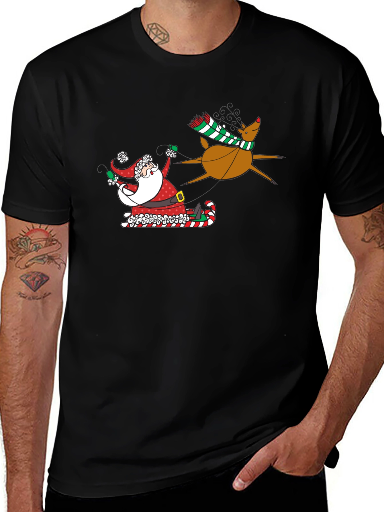 Santa and Reindeer T-Shirt
