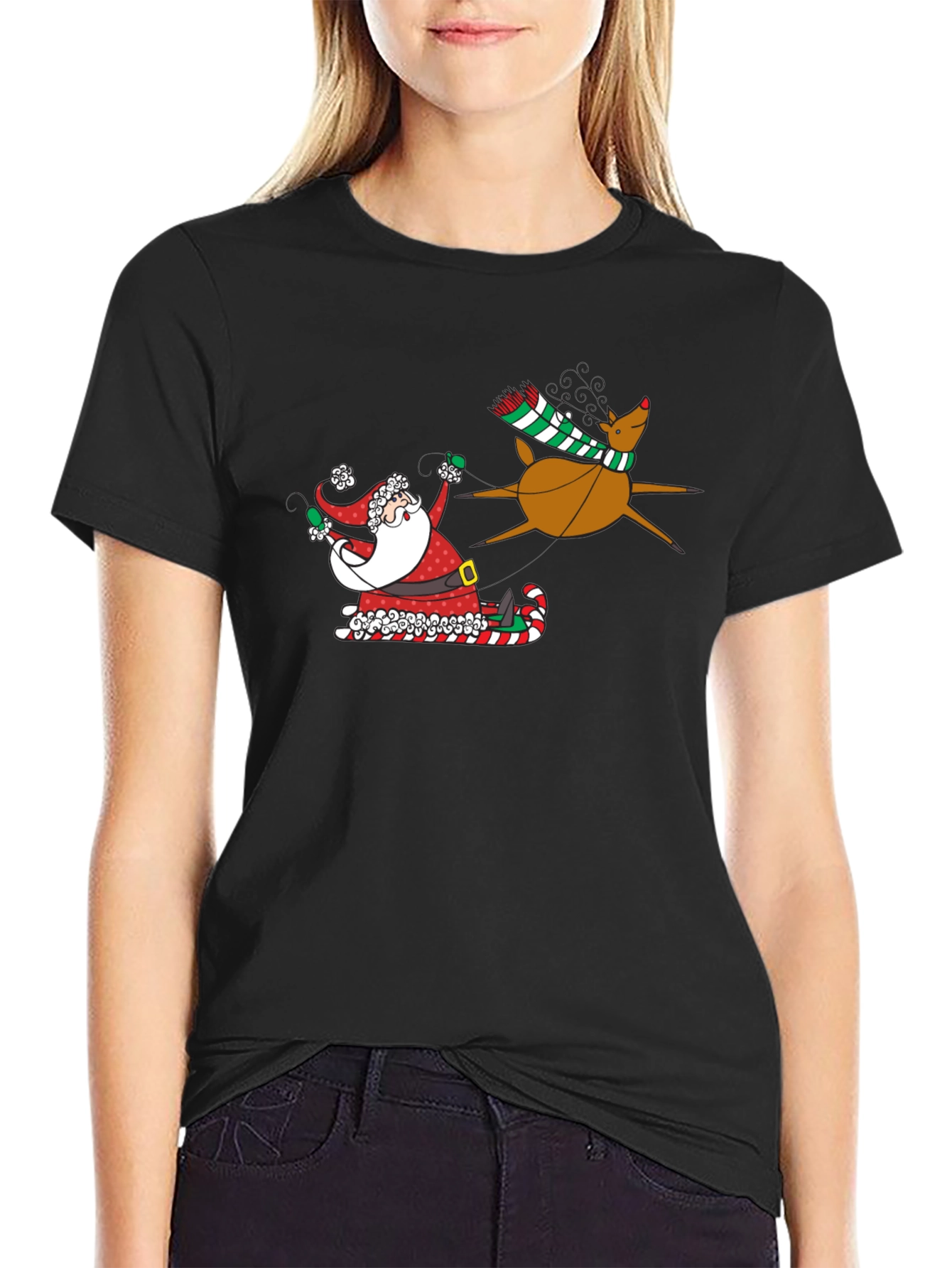 Santa and Reindeer T-Shirt