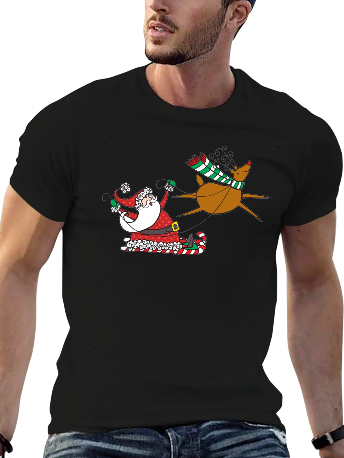 Santa and Reindeer T-Shirt