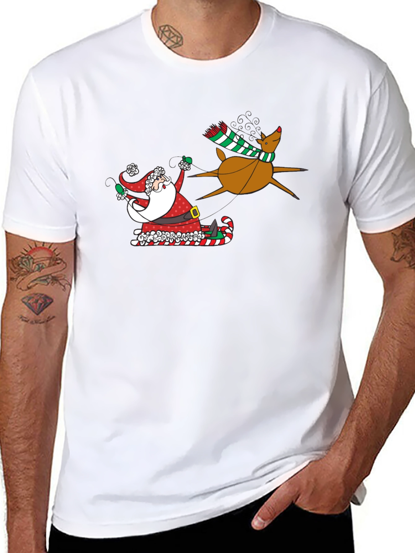 Santa and Reindeer T-Shirt