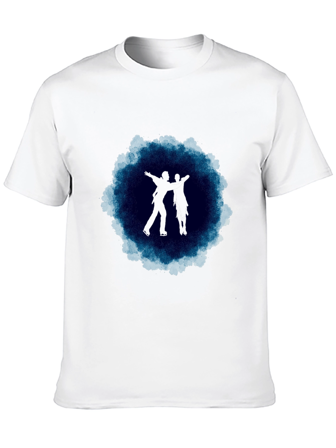 Figure Skaters Black T-Shirt Artistic Design