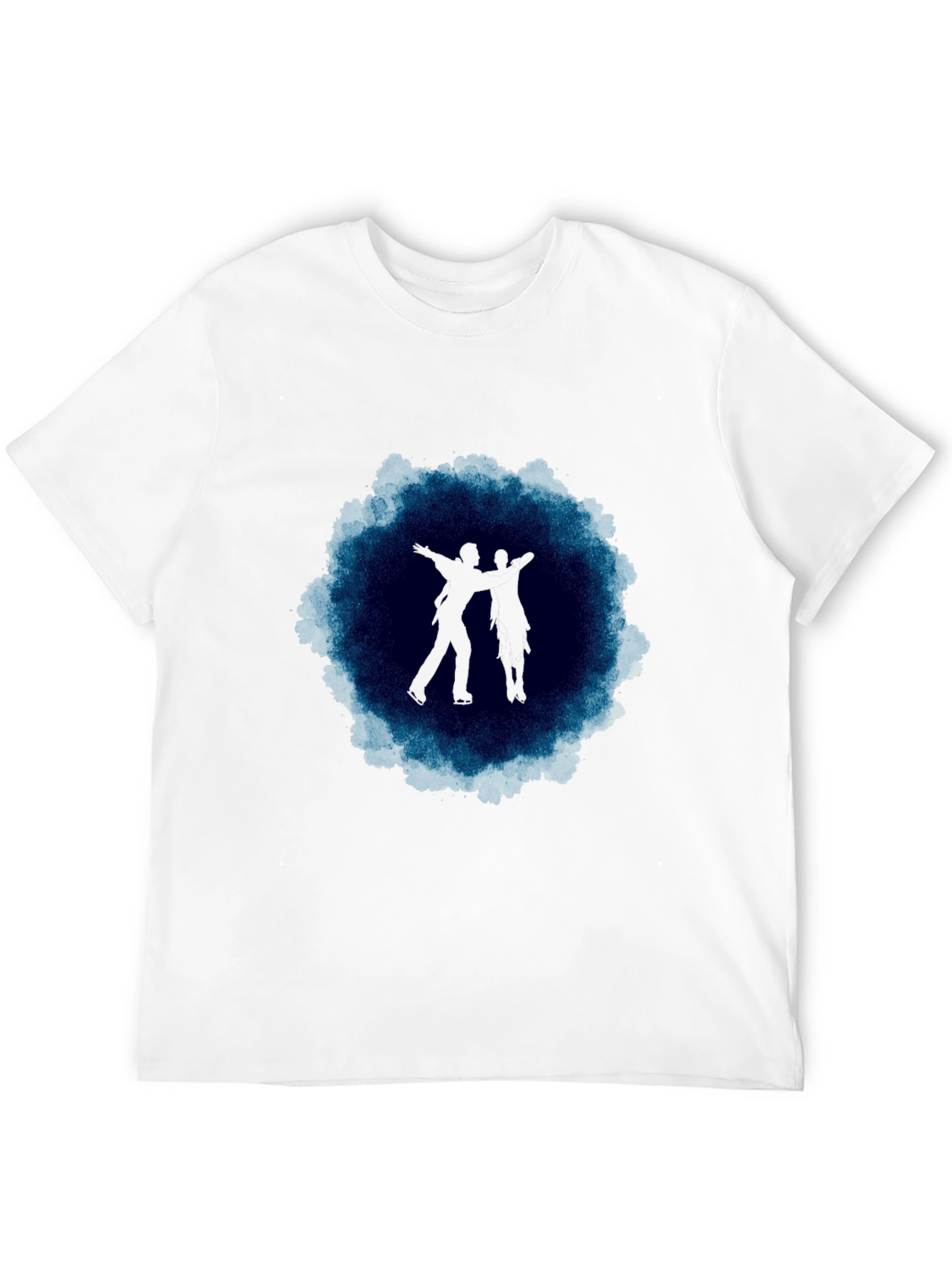 Figure Skaters Black T-Shirt Artistic Design