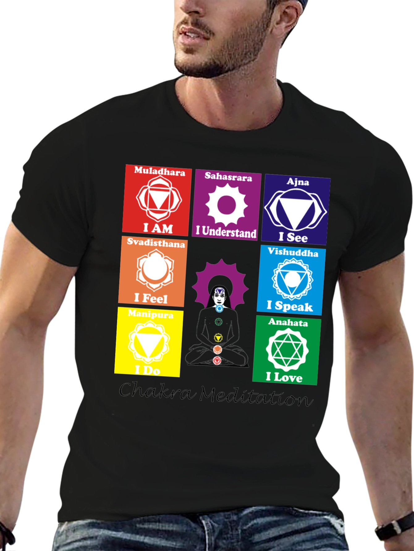 Chakra Meditation T-Shirt Spiritual Design